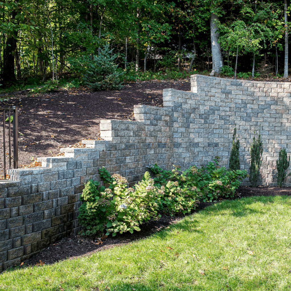 retaining wall landscape