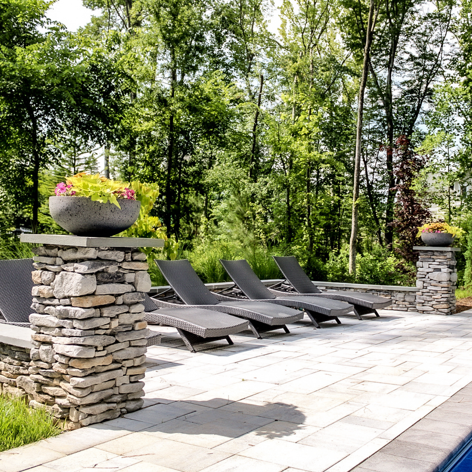 pool patio hardscape