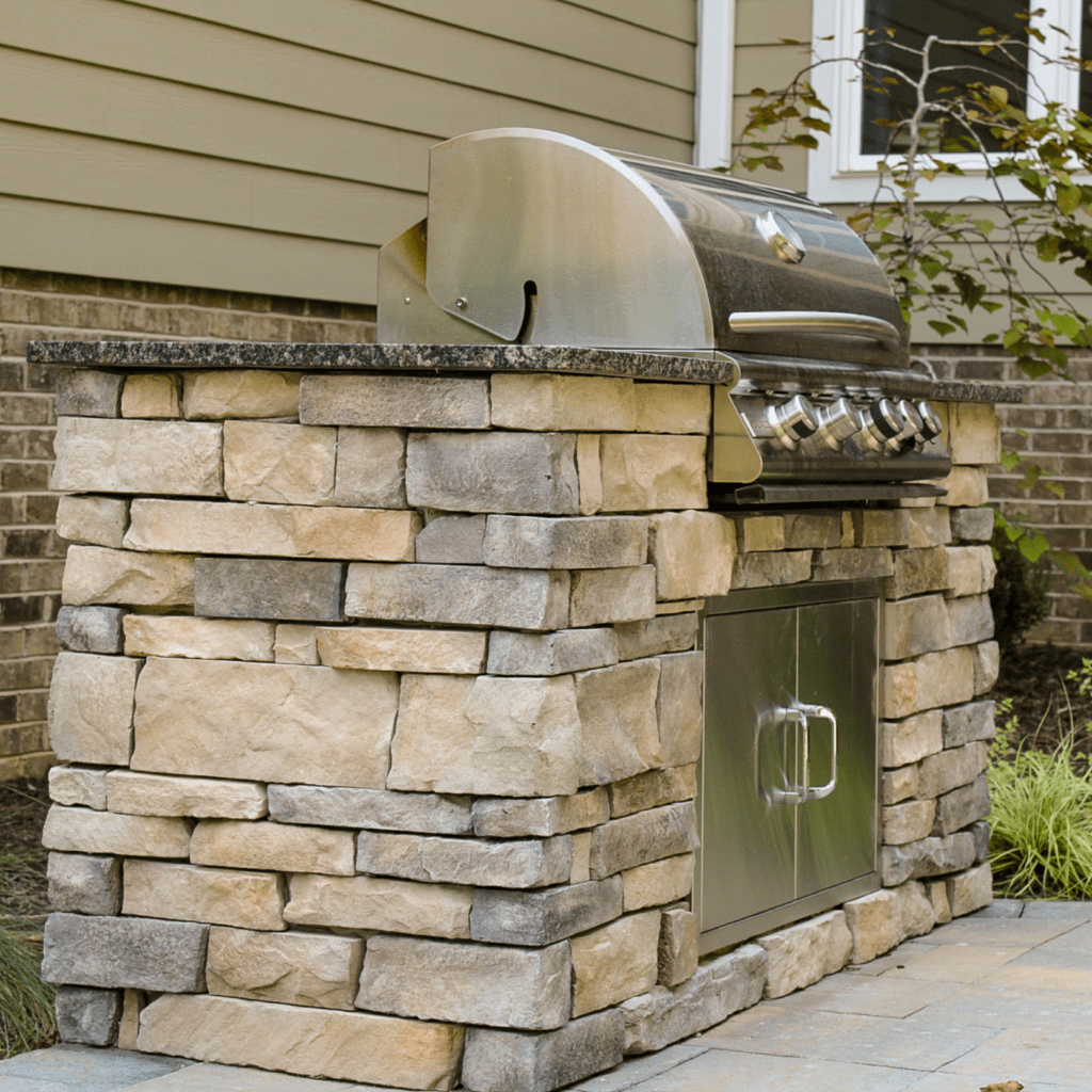 outdoor kitchen grill