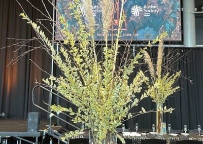 Floral arrangement on corporate event.