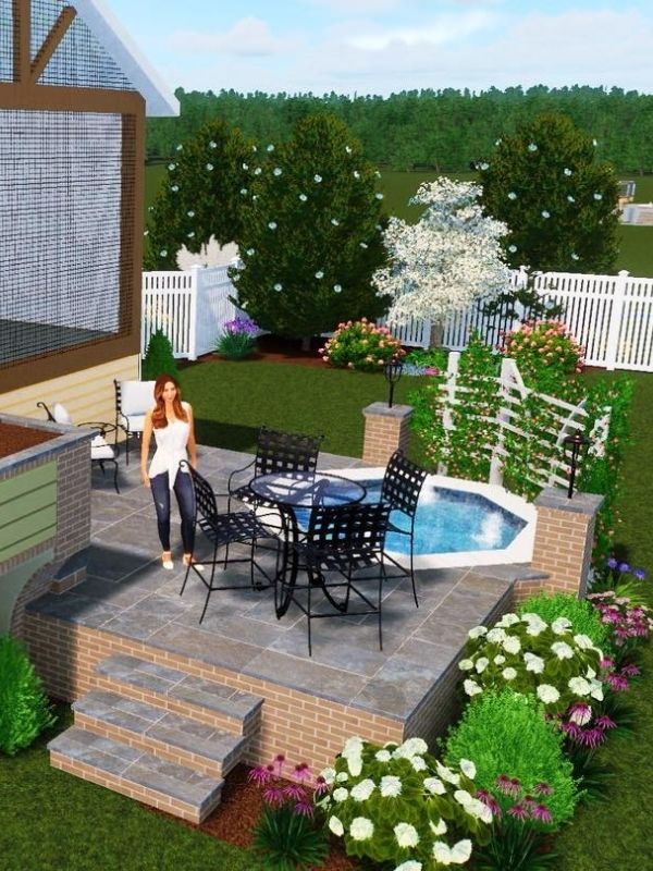 cross-creek-landscape-artistic-conception Artistic conception design of a backyard landscape.