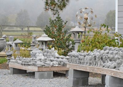 Statuary at the West End Nursery.