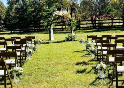 Private residence wedding alter.