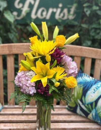 Yellow floral arrangement