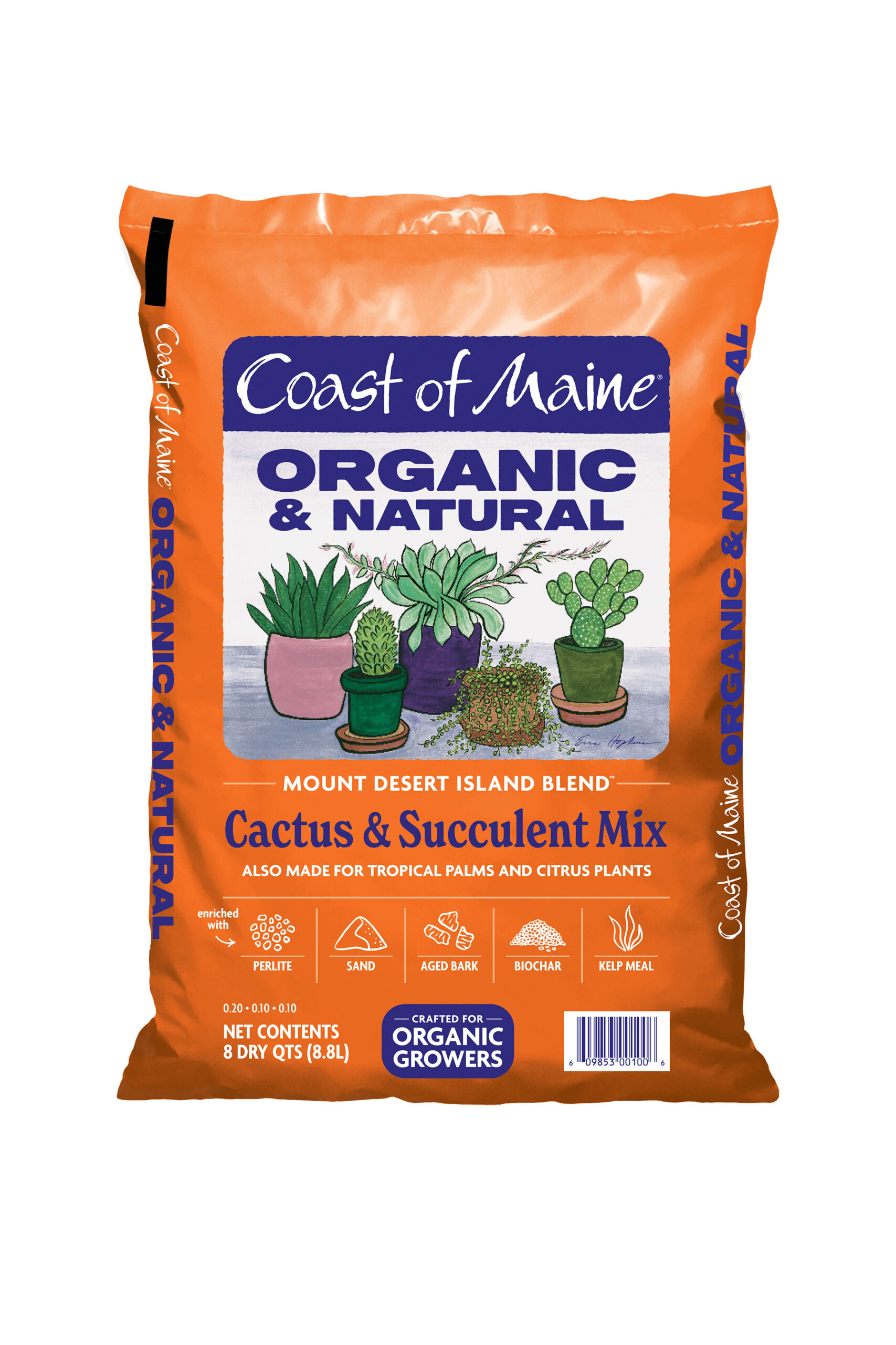 Coast of Maine Cactus & Succulent Mix 8qt Mount Desert Island Blend