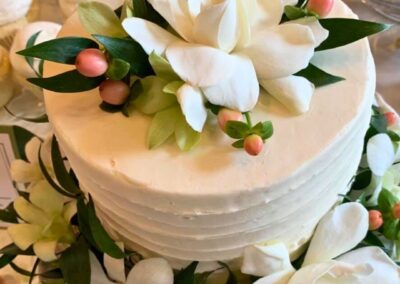 Main Street floral cake