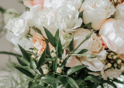 Floral bouquet designed by Cross Creek Florist.